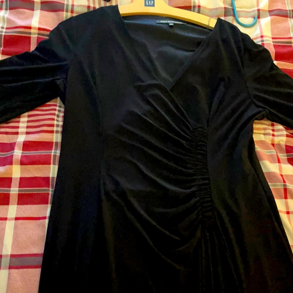 Jones wear black formal dress
